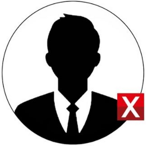 Faux homme picto Silhouette