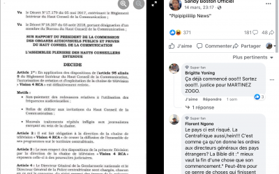 La chaîne de télévision Vision 4 RCA n’a pas été fermée en Centrafrique