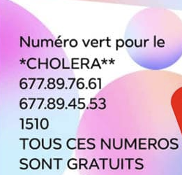 Le 1510 est le seul numéro vert pour s’informer sur le choléra au Cameroun