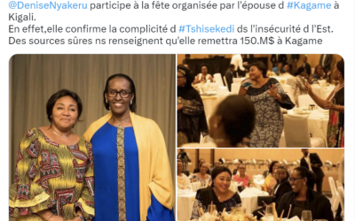 La première dame de la RDC n’a pas séjourné récemment au Rwanda