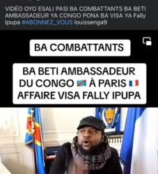 Cette vidéo de l’attaque de l’ambassadeur de la RDC en France date de 2015 et n’a rien à voir avec Fally Ipupa