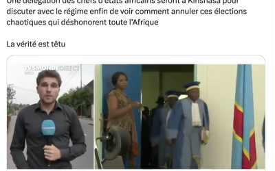 Élections en RDC : la vidéo de TV5 Monde annonçant la venue des chefs d’États africains pour « annuler ces élections chaotiques » date de 2019