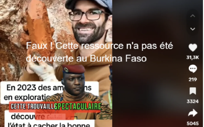 Non, cette vidéo ne montre pas la découverte de diamant en 2023 au Burkina Faso mais l’extraction de quartz