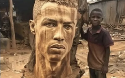 Non, ces sculptures n’ont pas été réalisées par de jeunes africains; ces images ont été générées par l’IA