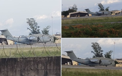 Non, cet avion militaire vu à Cotonou n’est pas français mais belge