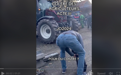 Non, cette vidéo ne montre pas les tracteurs des agriculteurs français aux JO de Paris 2024