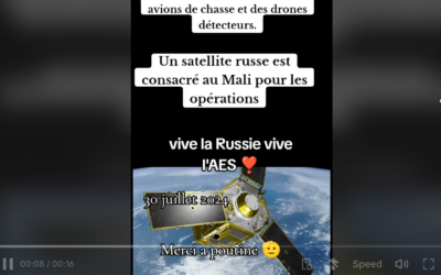 Non, cette image ne montre pas un satellite russe réservé pour des opérations militaires au Mali mais un satellite français