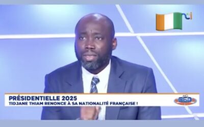 Non, à ce jour, Tidjane Thiam, président du PCDI-RDA, est bien un candidat éligible pour l’élection présidentielle ivoirienne d’octobre 2025